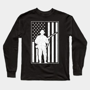 Hunter Hunting Flag Long Sleeve T-Shirt